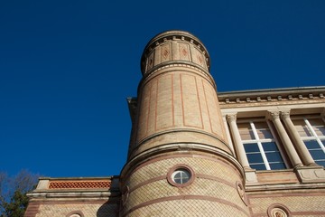Tower of small historic castle in Karlsruhe, Germany