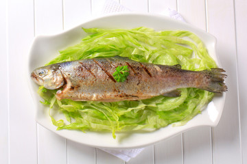 Grilled trout