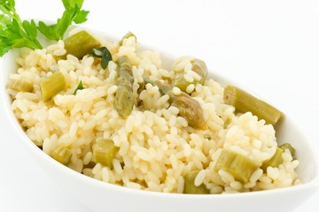 rice with asparagus