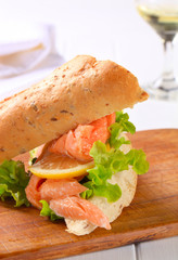 Salmon sandwich