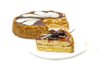 Cake isolated on white background