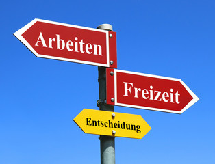 Arbeiten vs Freizeit