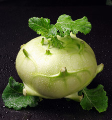 Fresh cabbage kohlrabi