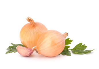 Fototapeta premium Onion and garlic clove