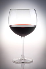 Red wine glass
