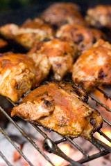 barbecued chicken