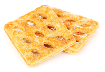 Sweet cookies isolated on white