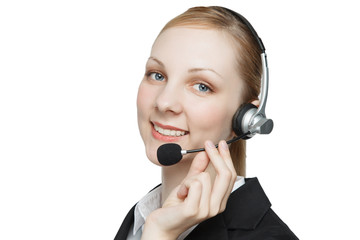 Busineswoman with headset