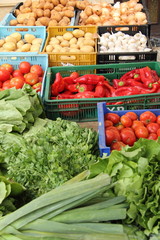 Einkauf am Gemüsestand