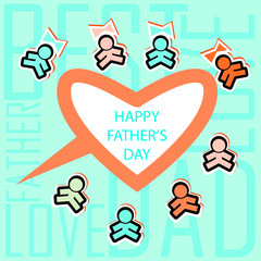 Happy Father's day background or card. - 43753232