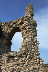 ruins of fortress in Inkerman, Ukraine