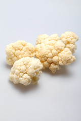 Fresh cauliflower isolated on white