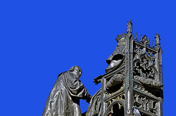 sculpture of Christopher Columbus