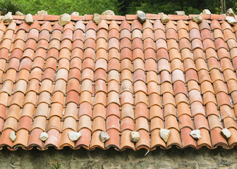 Architectural detail of a roof