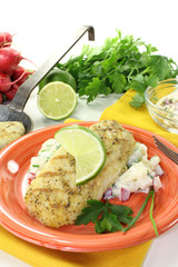 Seehecht mit Kartoffelsalat