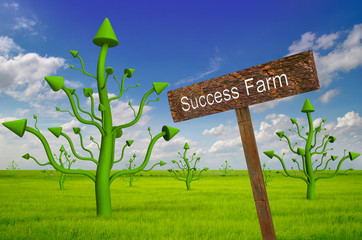 Abstract Business Growth - green arrow up