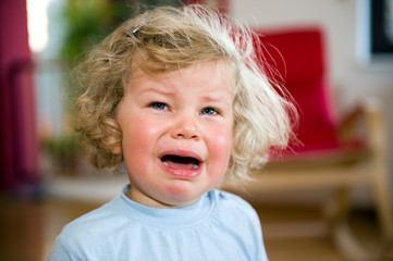 little child is crying