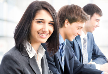 Business woman with colleagues