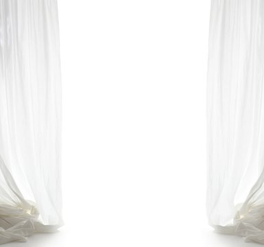 white curtain with free space