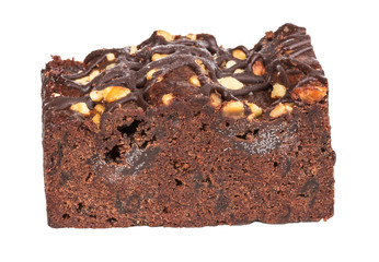 cake truffle with black chocolate sauce