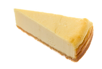 Cheesecake isolated on white background