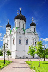 Fototapeta na wymiar Russian Church in Pishkin, St. Petersburg.