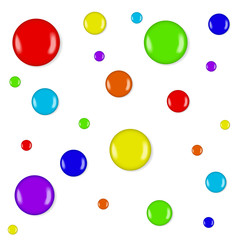 Semless background with fun multi-colored blobs