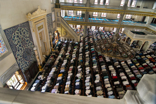 Muslim Friday prayer, Tunahan mosque Turkey