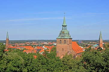 Blick vom Kalkberg auf L&uuml;neburg (Niedersachsen)