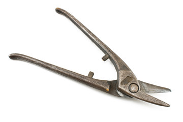 Old scissors wire cutter