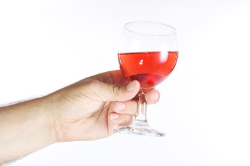 verre de de vin rosé