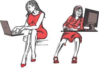 Different types of computer users.