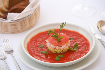Red risotto