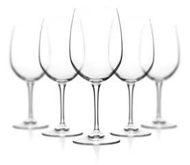 Set of wine glasses