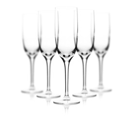 Set of champagne glasses