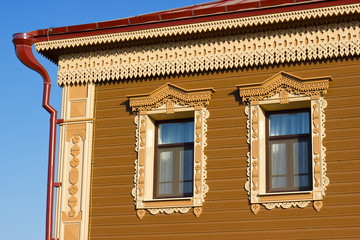 rain gutter system of village house