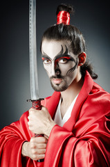 Japanese actor with sword
