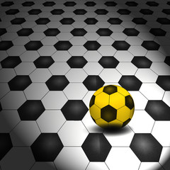 A soccer ball as creative background