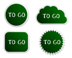 To Go Sticker
