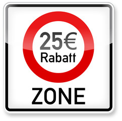 25 Euro Rabatt-Zone