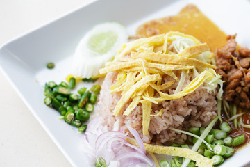 Rice Mixed with Shrimp paste