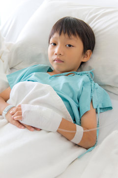 child in hospital