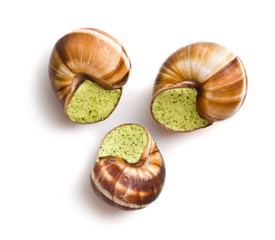 snails with butter and parsley