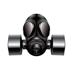 gas mask on white background - vector