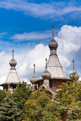 Fototapeta na wymiar wooden churches of Russia