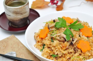 きのこの炊き込みご飯