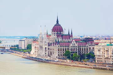 Fototapeta premium Hungary, Budapest, view of Sacred Stephane's basilica