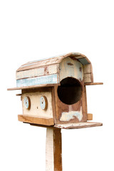 old wooden mailbox