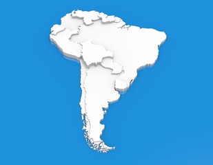 Map of South America