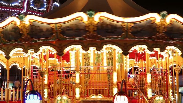 carousel at amusement park